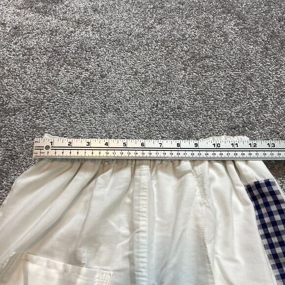 Unbranded Chino Shorts Unisex Adult 24 With Elastic Waist Home Made White 4" - Picture 6 of 11